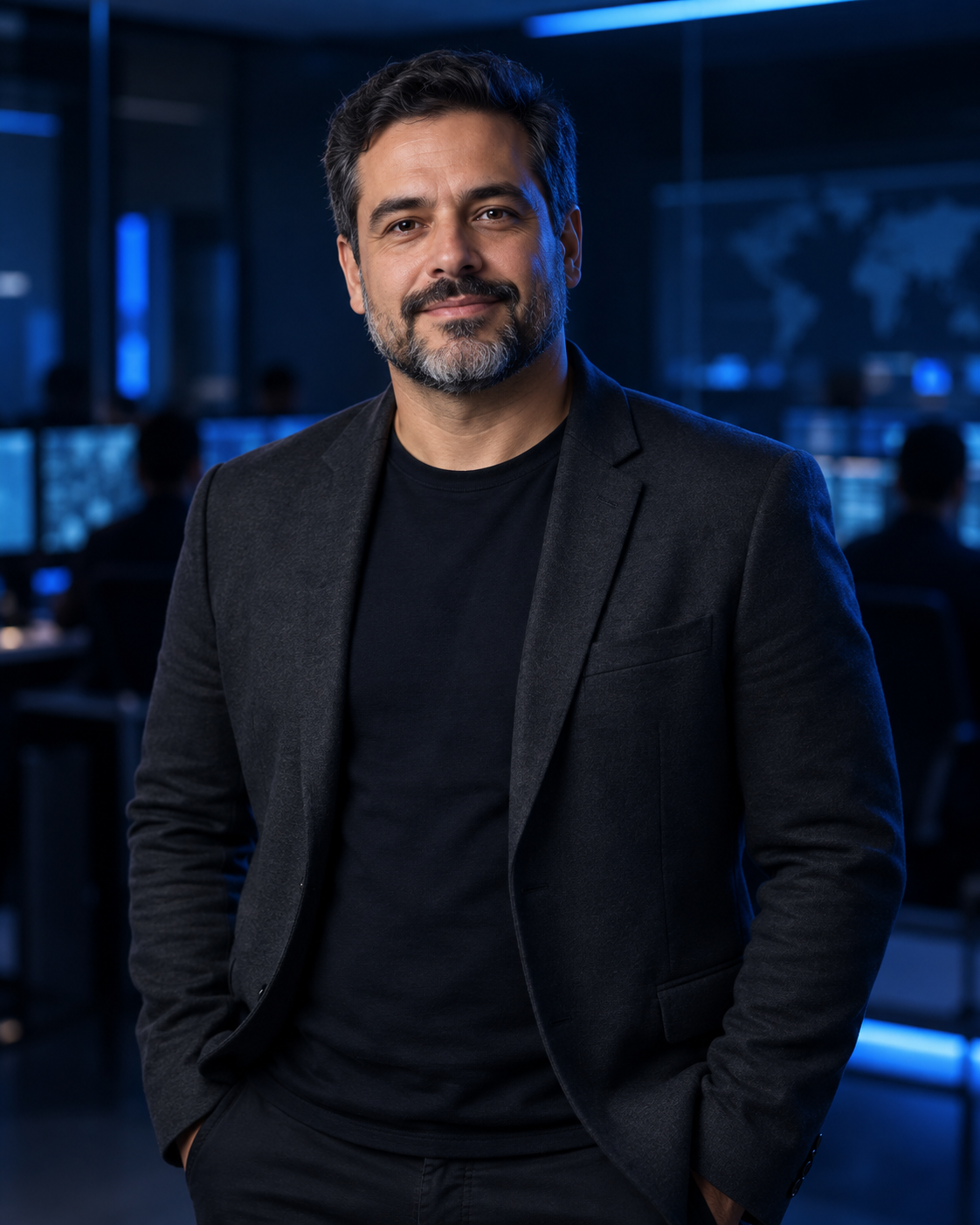 Retrato ilustrativo de um especialista em Cyber Security