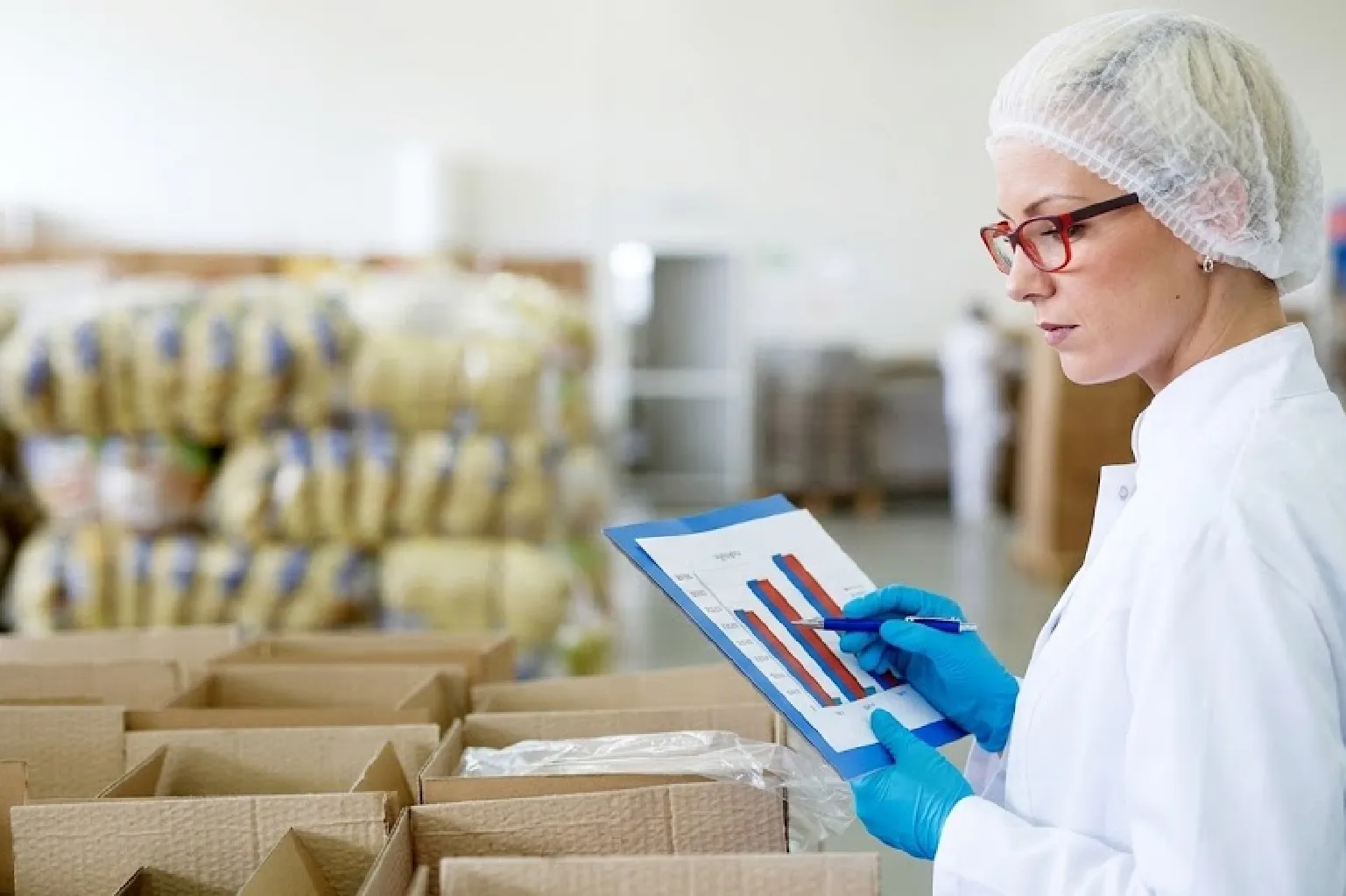 Controle de estoque em operação da indústria de alimentos