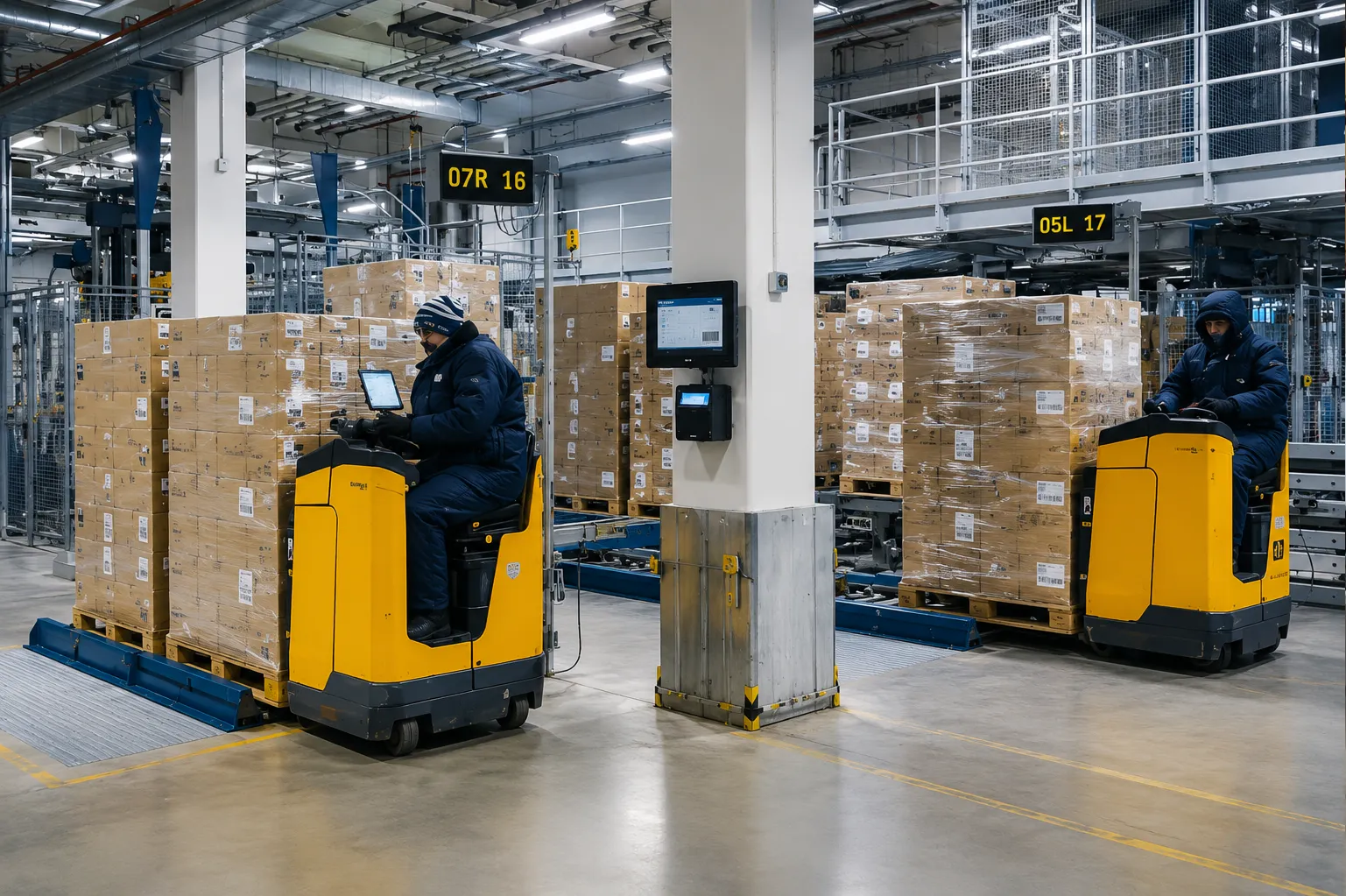 Galpão logístico com soluções para controle e identificação de produtos