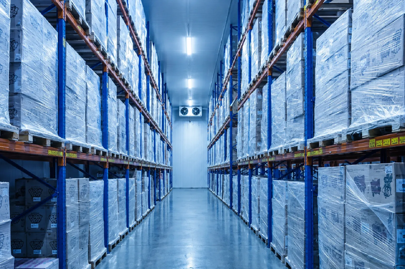 Câmara fria para armazenagem climatizada e refrigerada